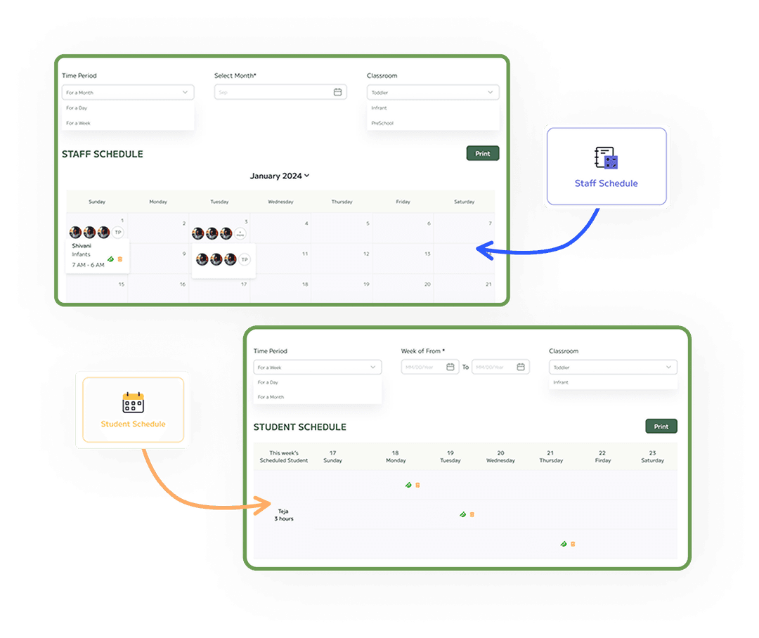 Automate Staff & Child Scheduling with Ease