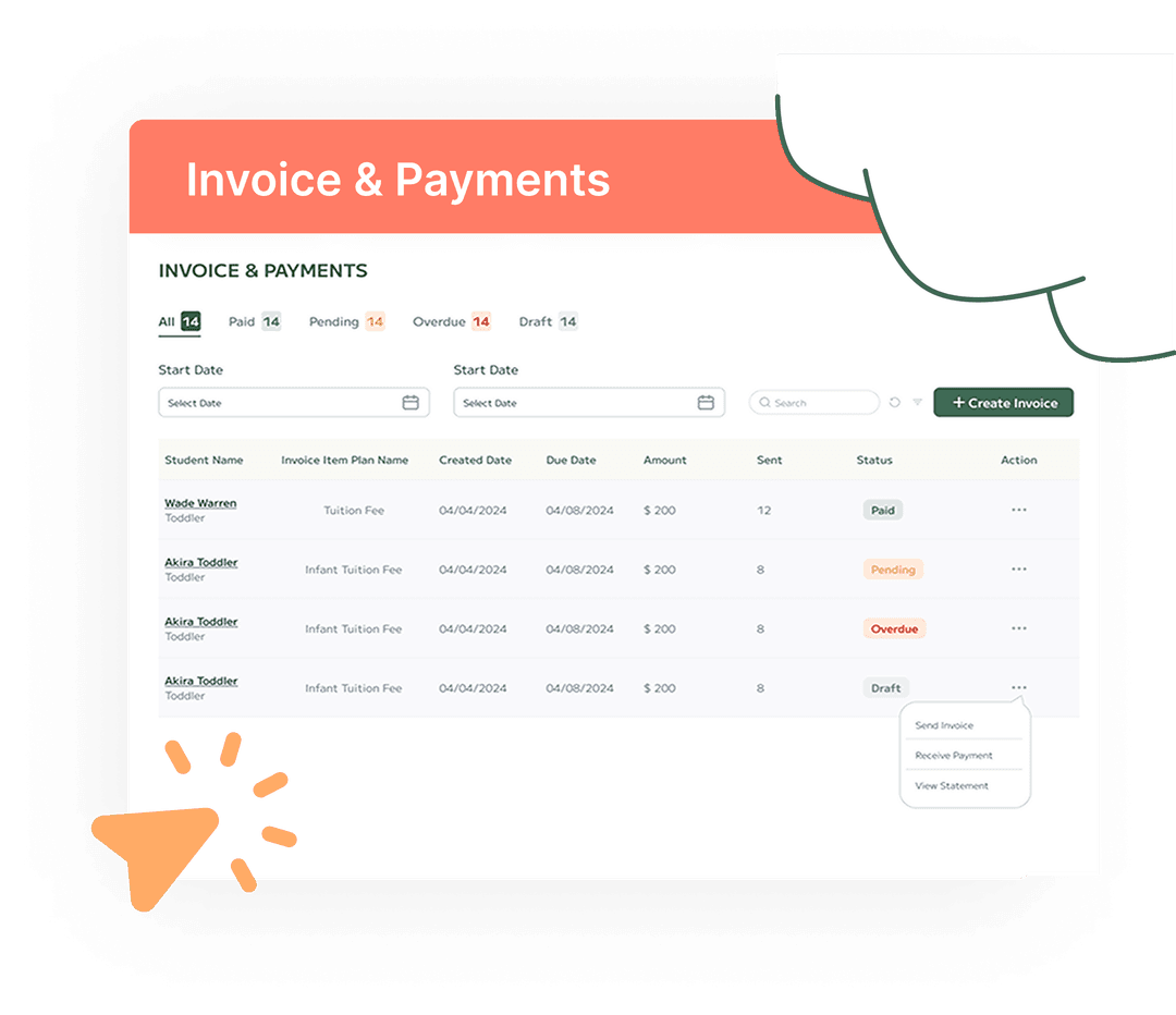 Smart Invoicing for Childcare Centers